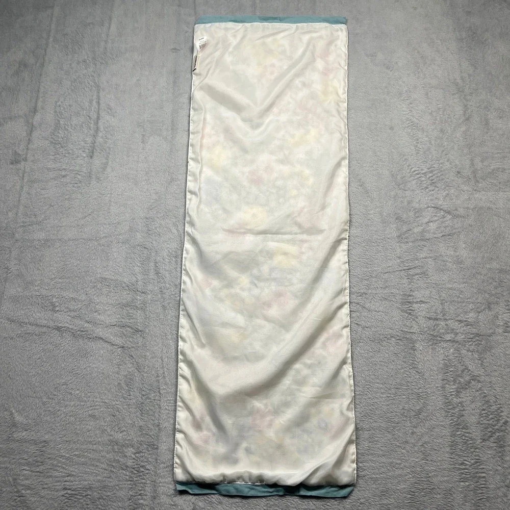 Pier 1 Imports Table Runner Home 35x12 White Multicolor Floral Embroidered Boho